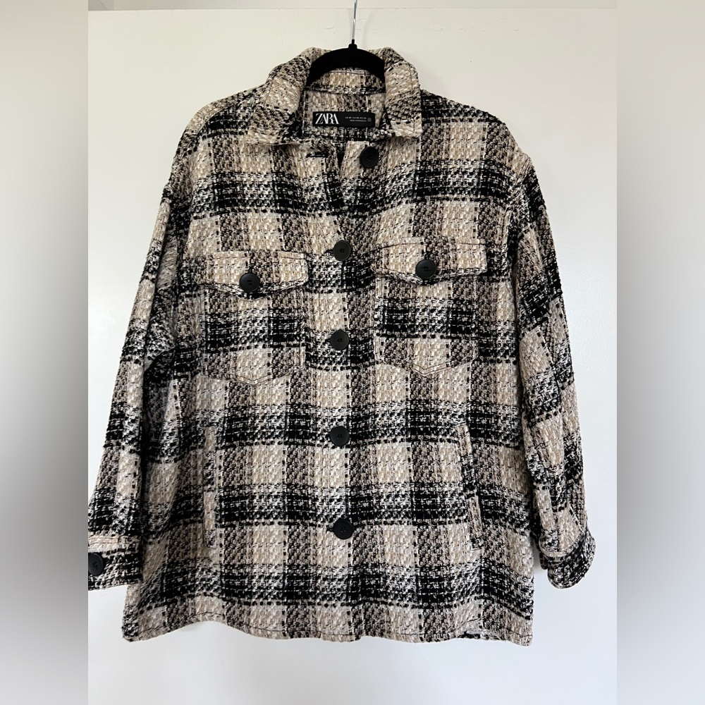 Zara plaid overshirt size XS